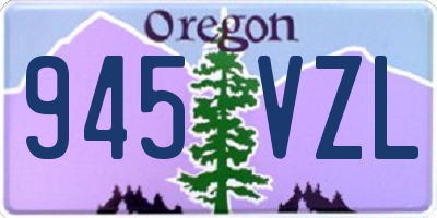 OR license plate 945VZL