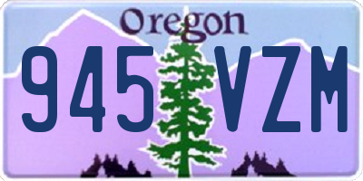OR license plate 945VZM