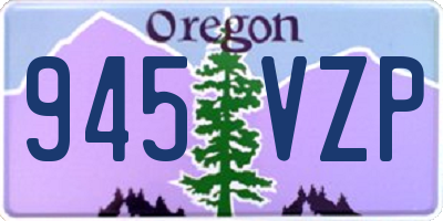 OR license plate 945VZP
