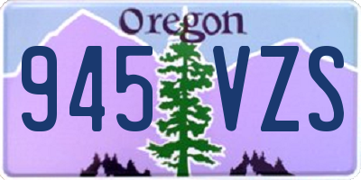 OR license plate 945VZS