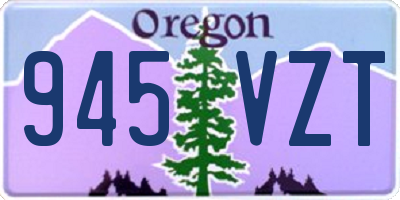 OR license plate 945VZT