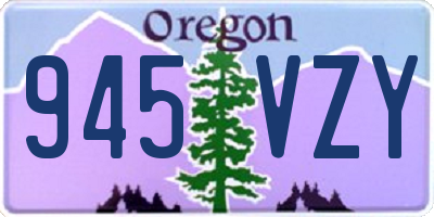 OR license plate 945VZY