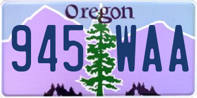 OR license plate 945WAA