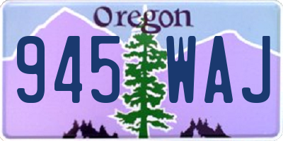 OR license plate 945WAJ