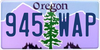 OR license plate 945WAP