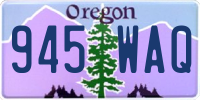 OR license plate 945WAQ