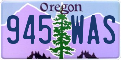 OR license plate 945WAS