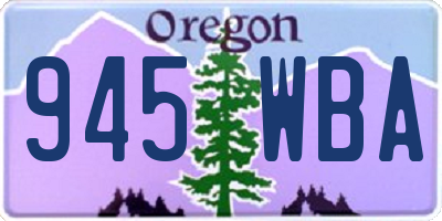 OR license plate 945WBA