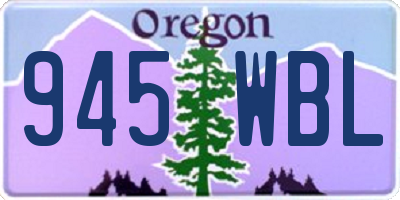 OR license plate 945WBL