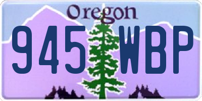OR license plate 945WBP