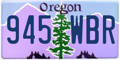 OR license plate 945WBR