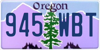 OR license plate 945WBT
