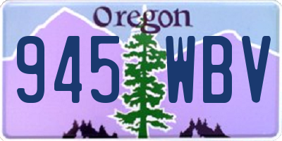 OR license plate 945WBV