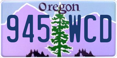 OR license plate 945WCD