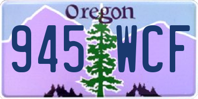 OR license plate 945WCF