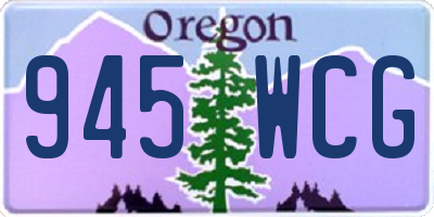 OR license plate 945WCG