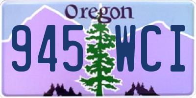 OR license plate 945WCI