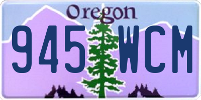 OR license plate 945WCM