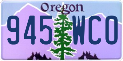 OR license plate 945WCO