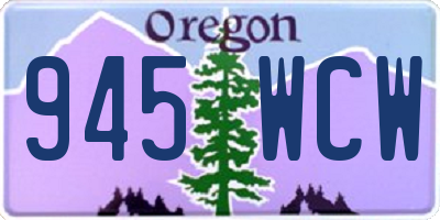 OR license plate 945WCW