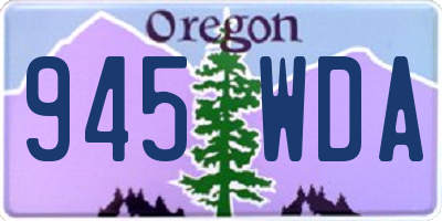 OR license plate 945WDA