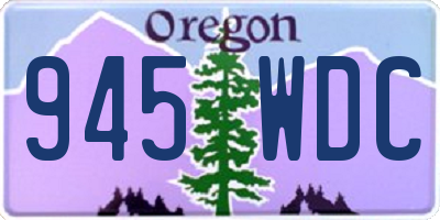 OR license plate 945WDC