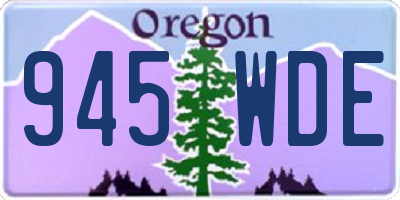 OR license plate 945WDE