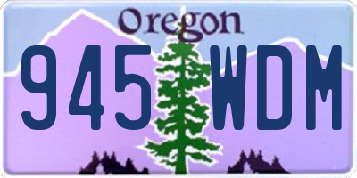 OR license plate 945WDM