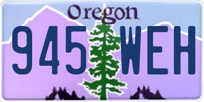 OR license plate 945WEH