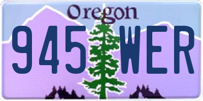 OR license plate 945WER
