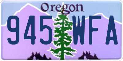 OR license plate 945WFA
