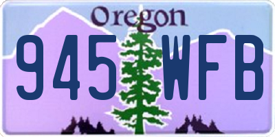OR license plate 945WFB
