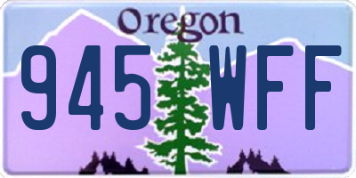 OR license plate 945WFF