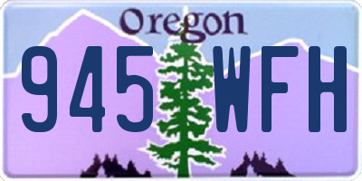 OR license plate 945WFH
