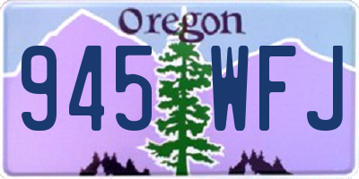 OR license plate 945WFJ