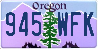 OR license plate 945WFK