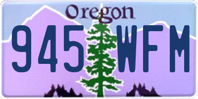 OR license plate 945WFM