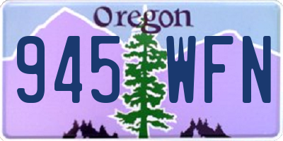 OR license plate 945WFN