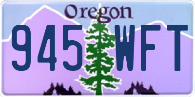 OR license plate 945WFT