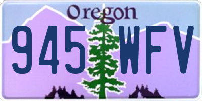 OR license plate 945WFV
