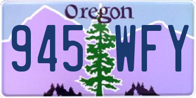 OR license plate 945WFY