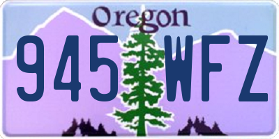 OR license plate 945WFZ