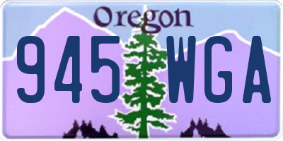 OR license plate 945WGA