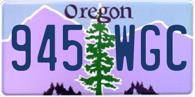 OR license plate 945WGC