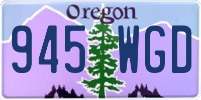 OR license plate 945WGD