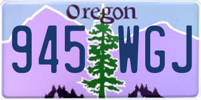 OR license plate 945WGJ