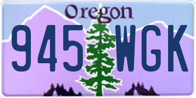 OR license plate 945WGK
