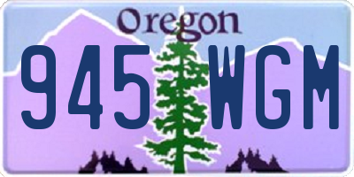 OR license plate 945WGM