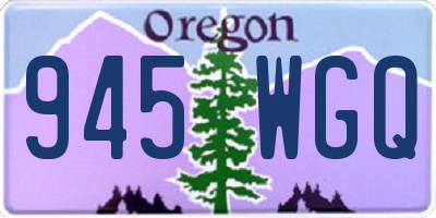 OR license plate 945WGQ