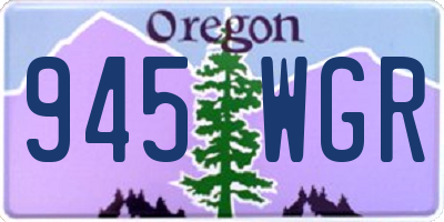 OR license plate 945WGR